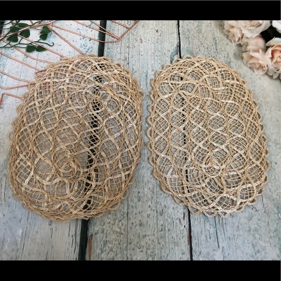 3/$25 placemats 2 weave crochet boho table decor